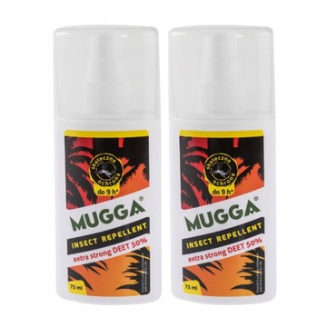 Mugga Strong spray 50% DEET 75 ml odstraszasz na komary i kleszcze x2