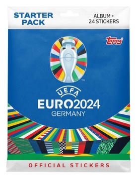 NAKLEJKI ALBUM UEFA EURO 2024 MATCH ATTAX ZESTAW STARTOWY