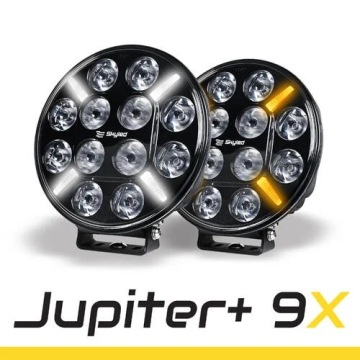 REFLEKTOR DALEKOSIĘŻNY SKYLED JUPITER 9X FUL LED BIAŁA POMARAŃCZOWA POZYCJA