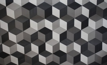КОВЕР ПВХ Линолеум Гумолеум Гумолит LINOLEUM CUBES 097 2м 3D ЭФФЕКТ