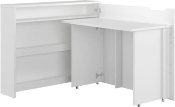 Biurko Białe Rozkładane do Biura Work Concept