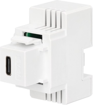 Moduł Keystone Ładowarka USB-C 5V/3A biały