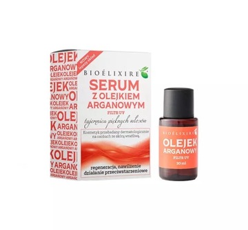 BIOELIXIRE ARGAN OIL OLEJEK ARGANOWY SERUM UV 20ml