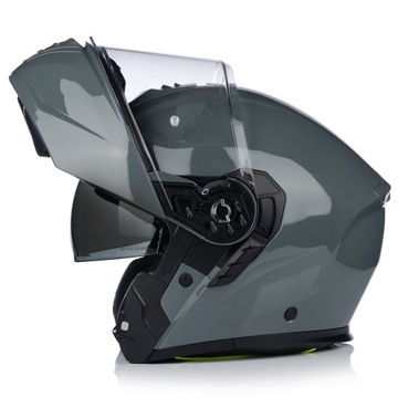 МОТОЦИКЛЬНЫЙ ШЛЕМ | VITO FURIO НАРДО СЕРЫЙ | СИСТЕМА PINLOCK + BLEND КУЛАЧКИ