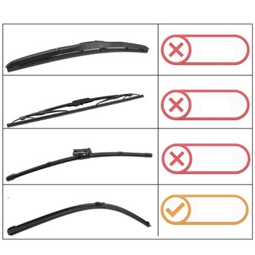 РЕЗИНОВЫЕ ЩЕТКИ ДЛЯ ПЛОСКИХ СТЕКЛООЧИСТИТЕЛЕЙ AERO 5/10 ММ 2 x 700 ММ