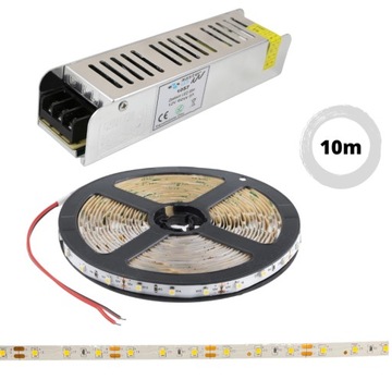 ZESTAW 10m Taśma LED PREMIUM biały neutralny 12V
