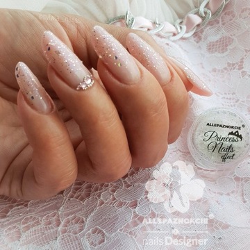 DUST DECORATION NAIL GLITTER PRINCESS NAILS Радужный выбор цвета