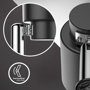 LAMPKA NOCNA DO PÓŁKI - IMADŁO - LED 5W - CZARNA