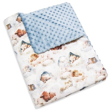 Kocyk MINKY __ 75x100 Kołderka__ Bawełna PREMIUM