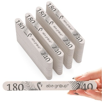 Прямая пилочка для ногтей 180/240 Slim Foil Aba