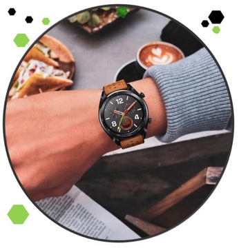КОЖАНЫЙ РЕМЕНЬ ДЛЯ ЧАСОВ HUAWEI GT 2 3 4 GT2 GT3 GT4 PRO GT2e 2e 46MM 48MM