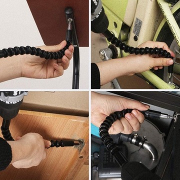 ГИБКИЙ УДЛИНИТЕЛЬ ДЛЯ СВЕРЛ, ОТВЕРТОК, ГИБКИЙ, ЧЕРНЫЙ