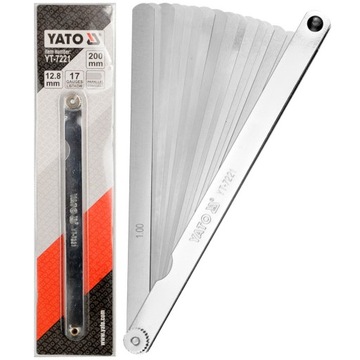 YATO 7221 ЩУП 200 мм 17 ЛЕЗВИЙ 0,02-1 мм