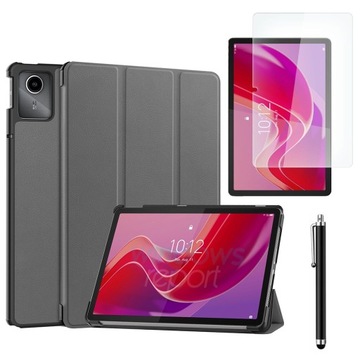 SMART COVER + ЗАКАЛЕННОЕ СТЕКЛО + СТИЛУС для LENOVO TAB M11 10,95