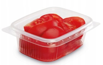 POJEMNIKI prostokątne + wieczko 250ml 100 sztuk