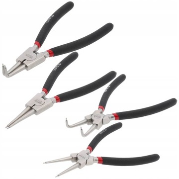 НАБОР ЩИПЦОВ YATO 4 ШТ. 200 ММ, НАРУЖНЫЕ ПРЯМЫЕ ИЗОГНУТЫЕ CrV