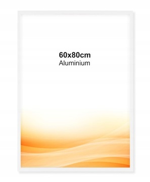 Ramka aluminiowa 60x80cm biała Ramka Na Zdjęcie
