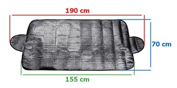 КОВрик АНТИМОРОЗНЫЙ ДЛЯ СТЕКЛА 70 x 155 см