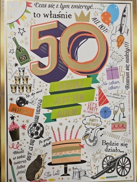 kartka urodzinowa na 50 lat