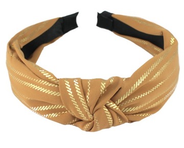 OPASKA DO WŁOSÓW BOWKNOT SUPEŁ CAMEL ZŁOTE PASY