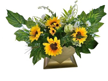 Украшение Украшение Цветы на могилу ПОДСОЛНУХИ Композиция из 2 частей КРАСИВАЯ