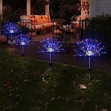 2x СОЛНЕЧНАЯ ЛАМПА ДЛЯ САДОВОГО УКРАШЕНИЯ ОДУВШИНКИ 150 LED