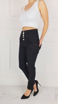 #DAMSKIE SPODNIE JEANS MODELUJĄCE WYSOKI - STAN #