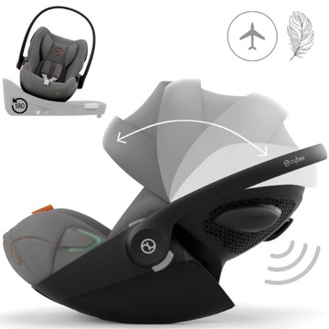 CYBEX LEKKI FOTELIK SAMOCHODOWY CLOUD G I-SIZE 0-13 kg Lava Grey Comfort