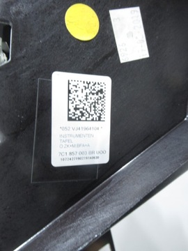 DESKA ROZDĚLOVAČE KONZOLA VW CRAFTER II 7C1857003 MAN TGE 2019R ORIGINÁLNÍ