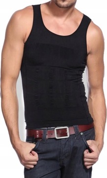 ФУТБОЛКА мужская, размер М, майка SLIMMING SHAPING, черная SLIM FIT, M