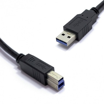 Kabel USB 3.0 A-B AM-BM Super Speed HDD Hub 1m