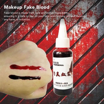 30 мл искусственной красной съедобной крови для макияжа