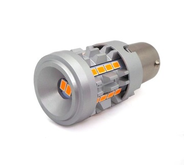 żarówka PY21W LED BAU15S 12-24V 100% CAN pomarańcz