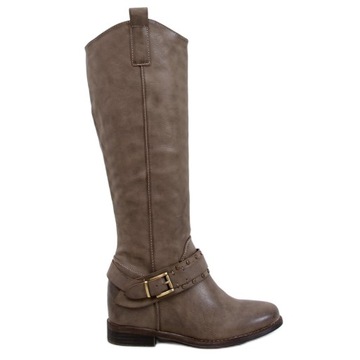 Beżowy Inny materiał Skóra ekologiczna r.40