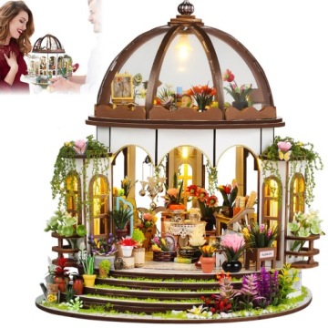 Diy Miniaturní Domeček S Led Osvětlením Puzzle 3D Dárek K Narozeninám