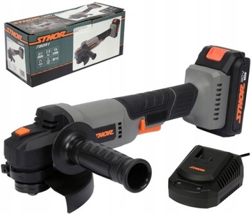 SZLIFIERKA KĄTOWA 125MM AKUMULATOROWA 2Ah SYSTEM 20V STHOR