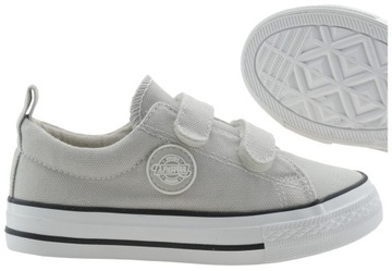 BUTY DZIECIĘCE KLASYCZNE TRAMPKI NISKIE RZEPY 27