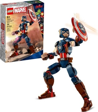 LEGO Super Heroes - Figurka Kapitana Ameryki Do Zbudowania - 76258