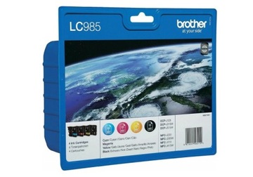 TUSZE ORYGINAŁ BROTHER LC-985 KOMPLET NOWE