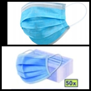 Maseczki jednorazowe 50.szt