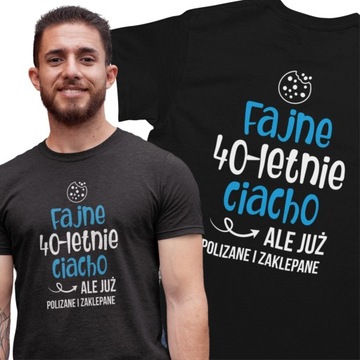 Koszulka t-shirt na 40 urodziny Super Prezent dla Niego S