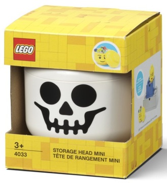 LEGO POJEMNIK MAŁA GŁOWA SZKIELETOR SZKIELET HALLOWEEN