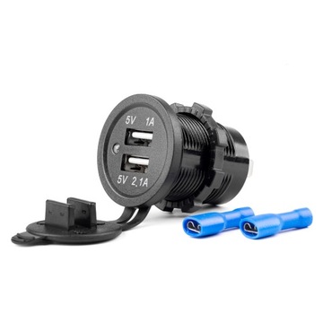 АВТОМОБИЛЬНОЕ ЗАРЯДНОЕ УСТРОЙСТВО 2x USB 12В 24В AMiO