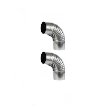 KOLANKO PIECOWE fi 120mm DYMNE KOZA x2 SZTUKI DO PIECA PIECYKA SZAMOTOWEGO