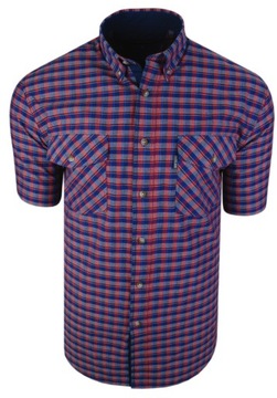 5XL-Bawełniana koszula męska dwie kieszenie
