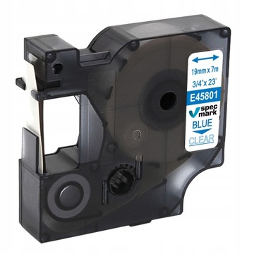 Taśma do DYMO D1 45801 19mm Przeźroczysta
