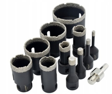 ZESTAW OTWORNICA WIERTŁO DIAMENTOWE DO GRESU 6-68