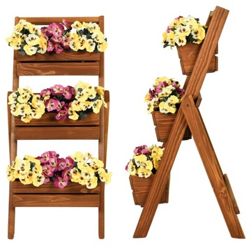 ЦВЕТОЧНАЯ ЧАША ЦВЕТОЧНЫЙ ГОРШОК 3x40см HERBAR ЛЕСТНИЦА ПОДСТАВКА ДЛЯ ЦВЕТОВ САД ТЕРРАСА БАЛКОН