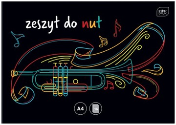 ZESZYT DO MUZYKI NUT A4, 7 PIĘCIOLINII NA STRONĘ