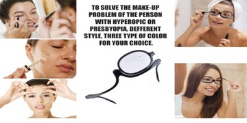 УВЕЛИЧИТЬ ОЧКИ ДЛЯ МАКИЯЖА ГЛАЗ ЧЕРНЫЕ + 4.00